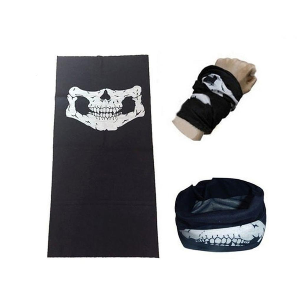 Halloween Skeleton Gloves and Skull Face Mask Set Scary Horror Atmosphere Props
