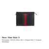 GUCCI Leather Clutch Men's Black 475316-CWCLN-1060