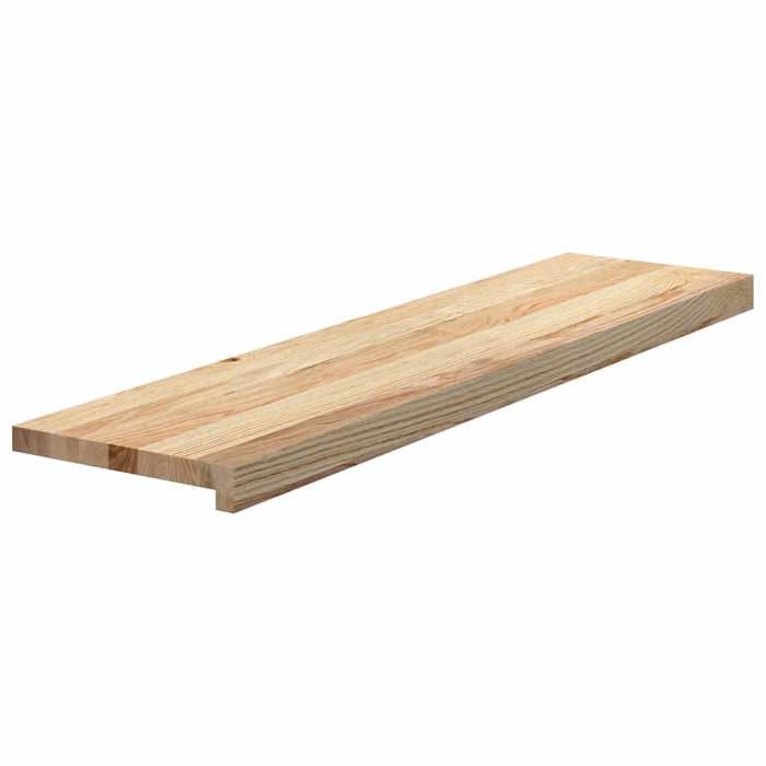 VidaXL Marches d'escalier 4pcs non traité 100x30x2cm bois chêne massif 3282902