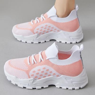 Sneakers Women's New Summer Casual Versatile Single Shoes Mesh Breathable Running Platform Dad Shoes