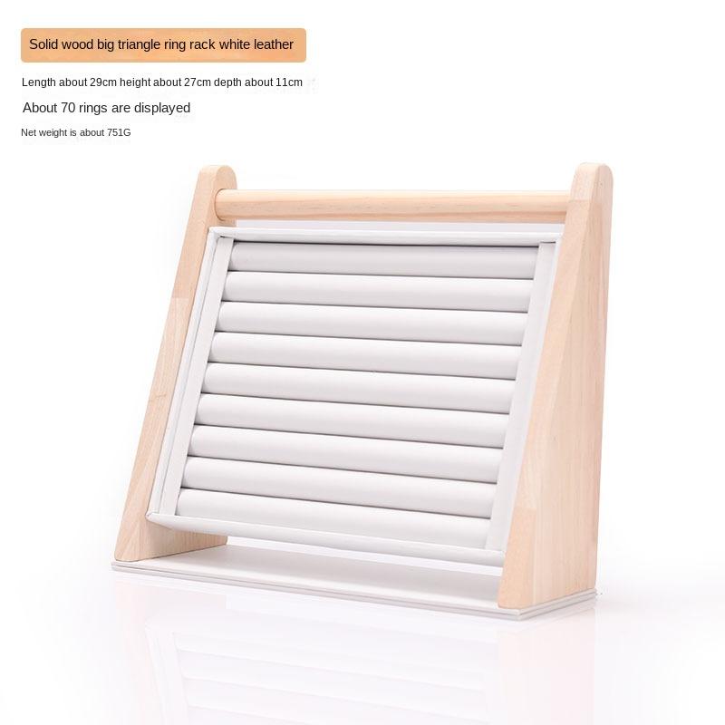 Solid Wood Three-dimensional Rings Earrings Earrings Necklaces Bracelets Display Shelves Jewelry Storage Display Shelves