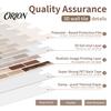 Self-adhesive Mosaic Wall Tiles 3D Gel Faux Stickers, Easy Peel & Stick Backsplash Tile Removable Vintage Brick Wallpaper for Kitchen, Living