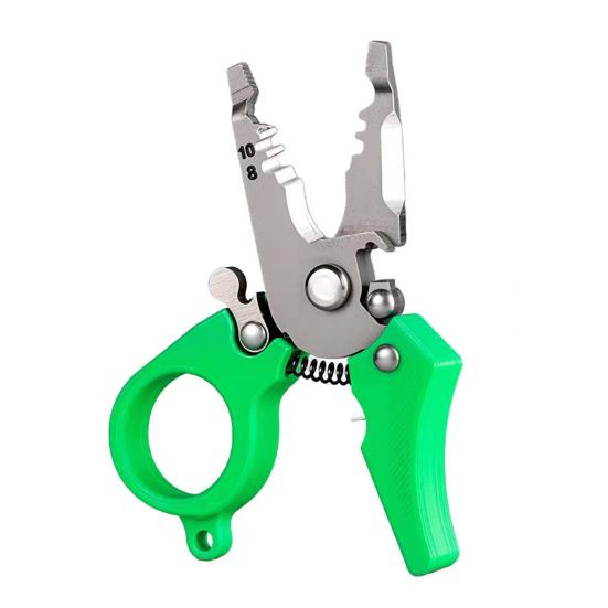 1/2Pcs Mini Wire Stripper Tool with Cutter Crimper Ergonomic Design Wire Splitter Trimmer Portable Cable Stripping Crimping Tool
