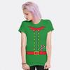Weihnachtself Kostüm T-Shirt, X-Mas Feiertags Geschenk T-Shirt, Herren- und Damengrößen (NOV-400034)