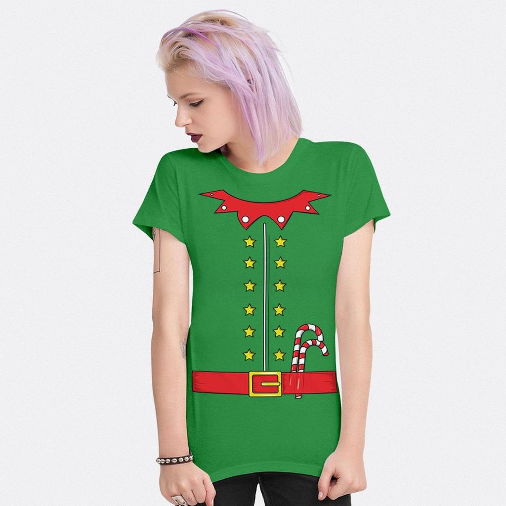 Weihnachtself Kostüm T-Shirt, X-Mas Feiertags Geschenk T-Shirt, Herren- und Damengrößen (NOV-400034)