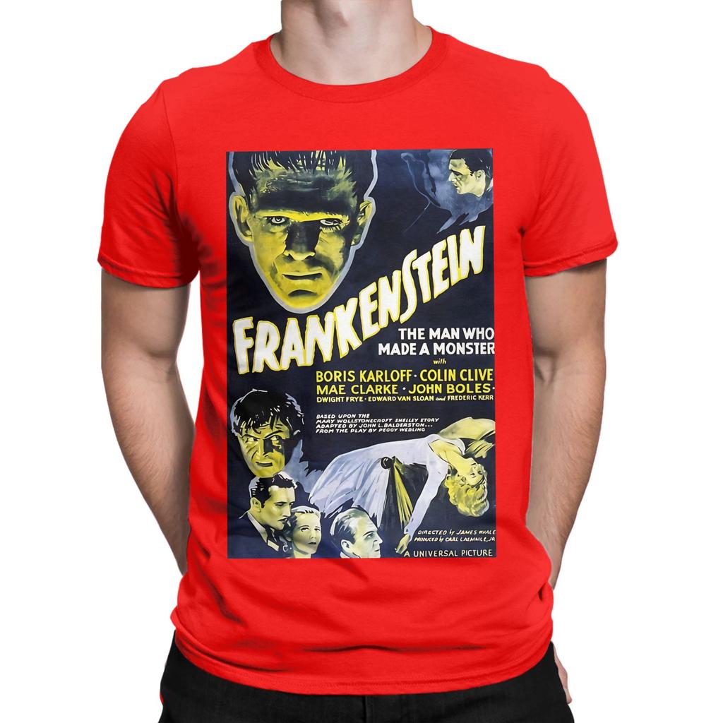 Frankenstien Novelty 100 Cotton TShirt Frankenstein Tops Tees For Unisex