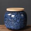 Small Sealed Japanese Ceramic Tea Can for Home Use: Ideal for Tie Guan Yin, Pu'er, and Herbs