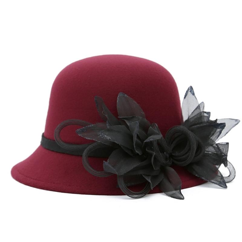Elegant Flower Bucket Hat Breathable Hat Summer Tea Party Holiday Decors Vacation Hat Western Bowler Hat Style