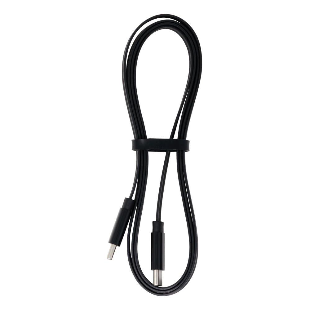 AINEX USB 2.0 Type-C to Type-C Cable 1m, Soft & Flat TPU Charging Cord 60W Power Delivery 3A Black U20CC-MM10P6F