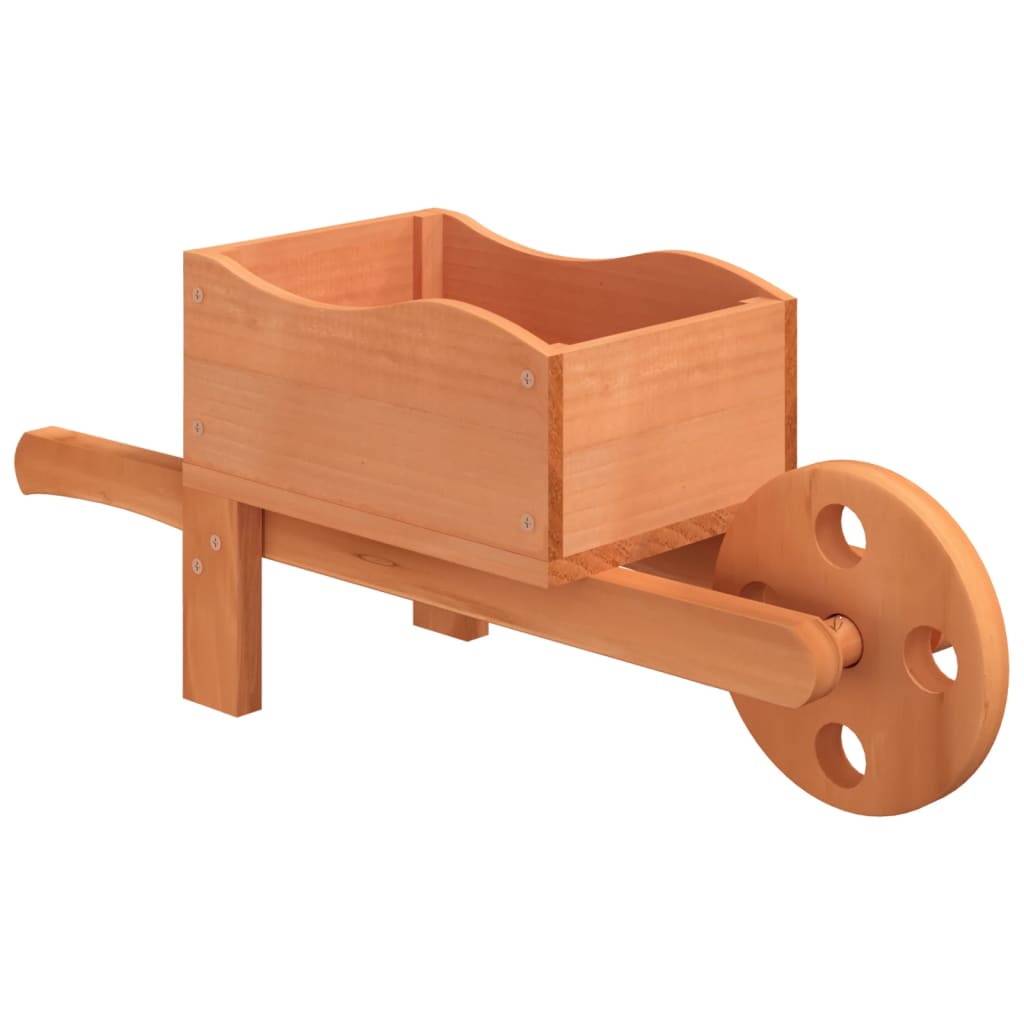 Planters In Wheelbarrow Design 2 Pcs 47x15x19 Cm Solid Wood