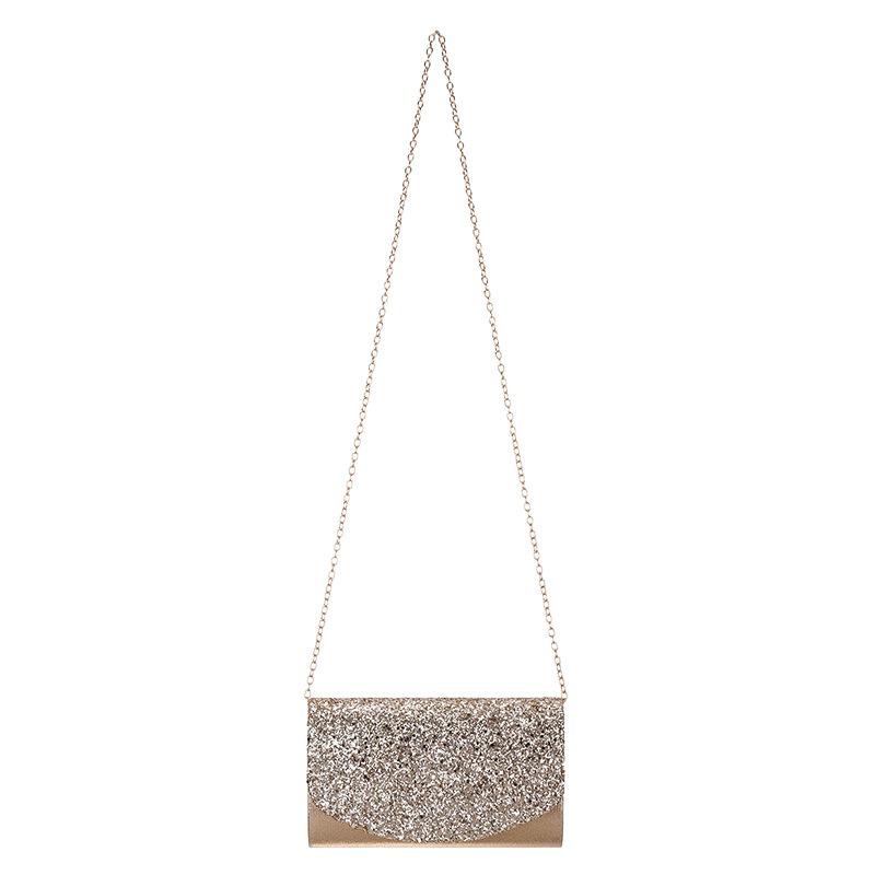 Shiny style women's dinner bag glitter material high-end niche crossbody bag light luxury luxury