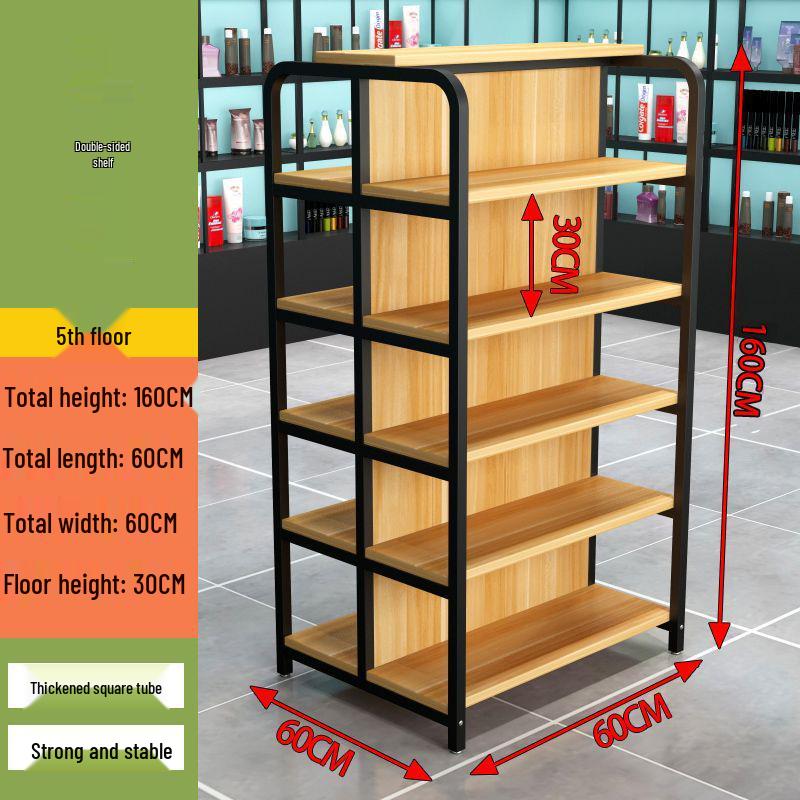 Versatile Multi-Layer Snack Display Rack for Supermarkets and Convenience Stores