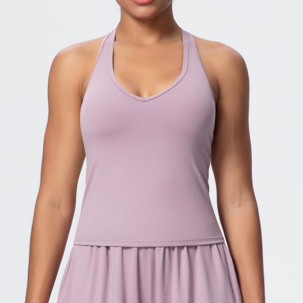 European & American Breathable Wide-Leg Pants with Fitness Halter & Strappy Long-Sleeve Yoga Top