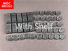 MOC Bausteine Dunkel Silber Grau Goldene Geldmünze Werkzeug Barren Bausteine Figur DIY Puppen Spielzeug ideal für Kinder Weihnachtsgeschenke