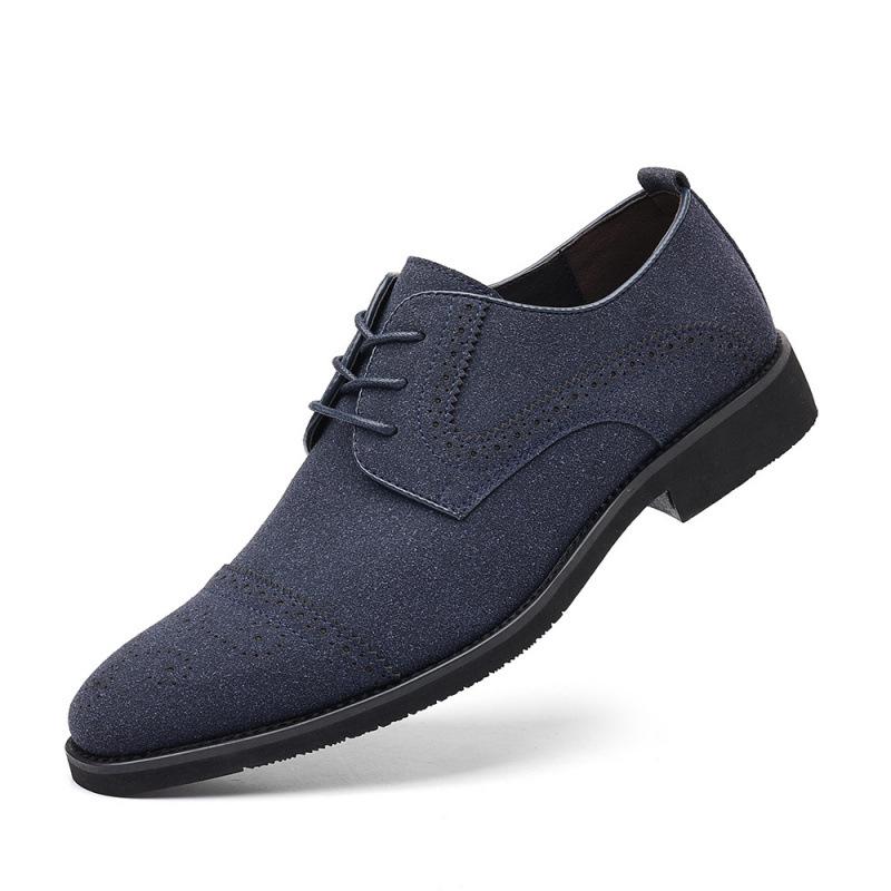 

Весна матовая кожа модные мужские повседневные остроносые кожаные туфли одна педаль закрытие стопы парикмахер корейская версия трендовые туфли увеличивающие рост 48