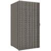 Garden Cabinet In PE Rattan With 2 Compartments 60x63x120cm Gray
