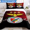 3PCS Benfica Football Club Printed Soft Bedding Set,Including 1pc Duvet Cover And 2pcs Pillowcases Perfect for Bedroom, Dormitory, Fan gift