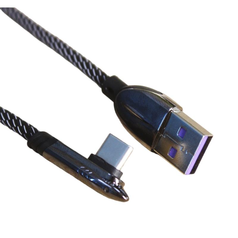 USB Type C Charging Cable 120W 6A Fast Speed Data Sync Cable Flexible Braided for Mobile Devices Data line 1