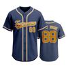 Camiseta de Béisbol Personalizable para Hombre y Mujer Camisa Deportiva con Botones Nombre del Equipo Número Impreso Ropa Deportiva Tejido Ligero Transpirable