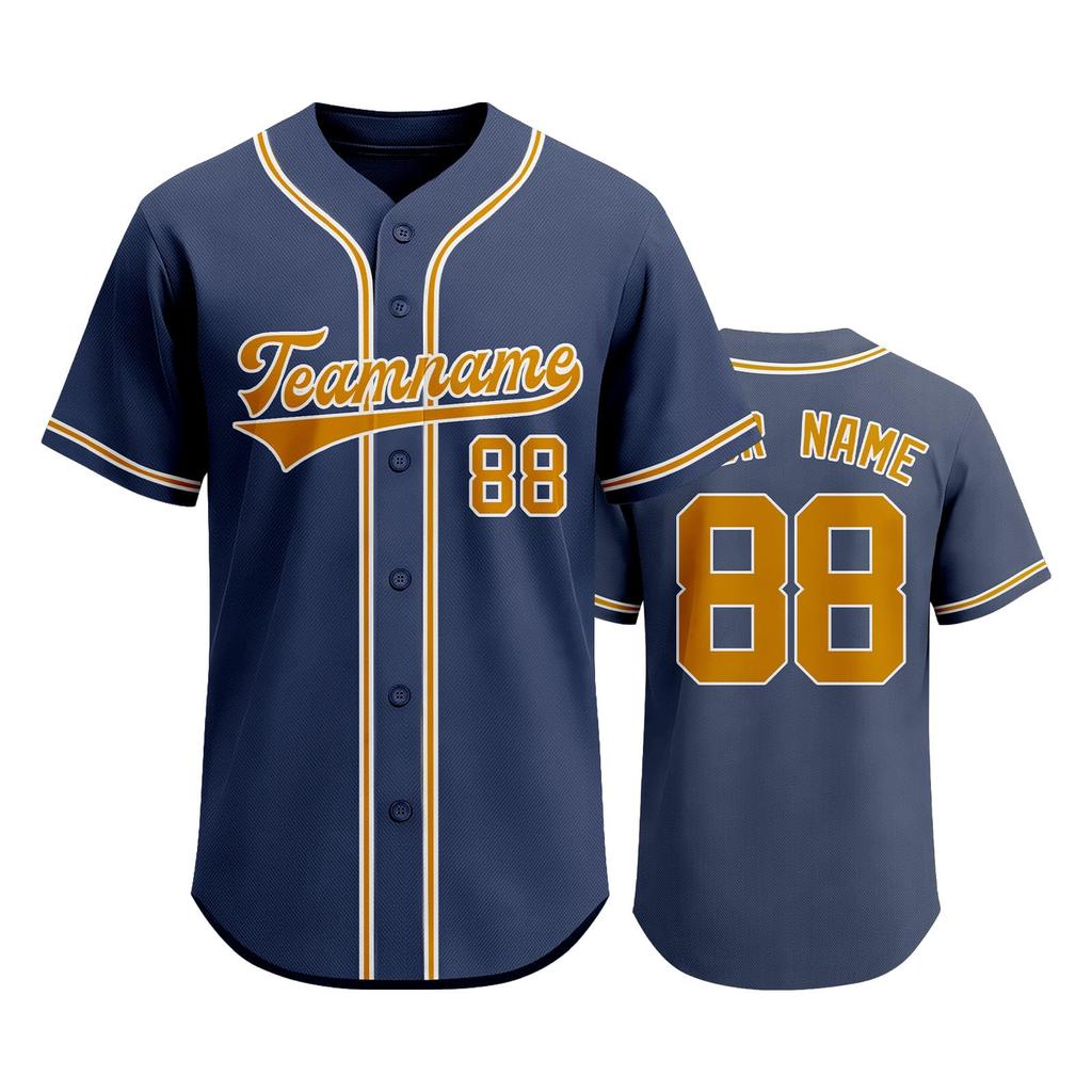 Camiseta de Béisbol Personalizable para Hombre y Mujer Camisa Deportiva con Botones Nombre del Equipo Número Impreso Ropa Deportiva Tejido Ligero Transpirable