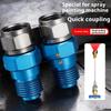 360 Degree Rotatable Airless Paint Sprayer Adapter Aluminum Alloy High Pressure Leak Resistant Swivel Joint For Smooth Coating