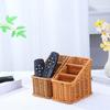 Multicolor Compartmentalized Storage Basket Multi-porpose Weaving Box Organizier Basket  in-vehicle