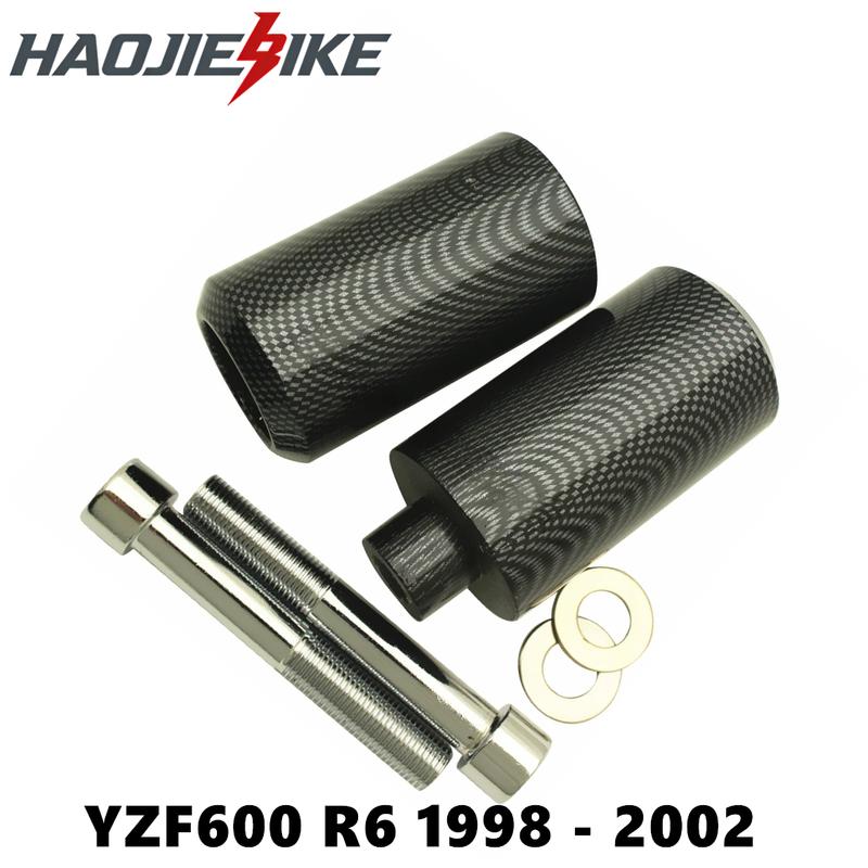 

For YAMAHA YZF-R6 YZFR6 YZF600 R6 1998 1999 2000 2001 2002 Motorcycle No Cut Frame Sliders Crash Falling Protection Pad чёрный