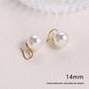 2025 Pure Silver Pearl Stud Earrings for Women - High-End Feel with Ear Drops & High Heels Ear Hooks