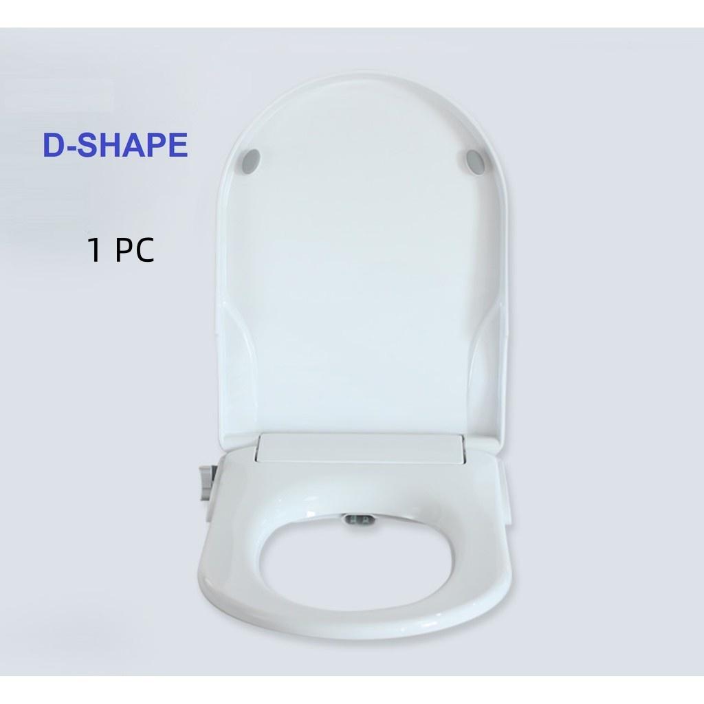 Soft Closing Dual Nozzle Manual Control Bidet Seat Home Universal Toilet Seat Lid Non-Electric Bidet Toilet Seat Cover