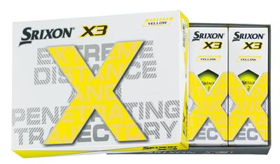 DUNLOP Golf Topları SRIXON X3 2022 Model 1 Düzine Sarı (12 adet)