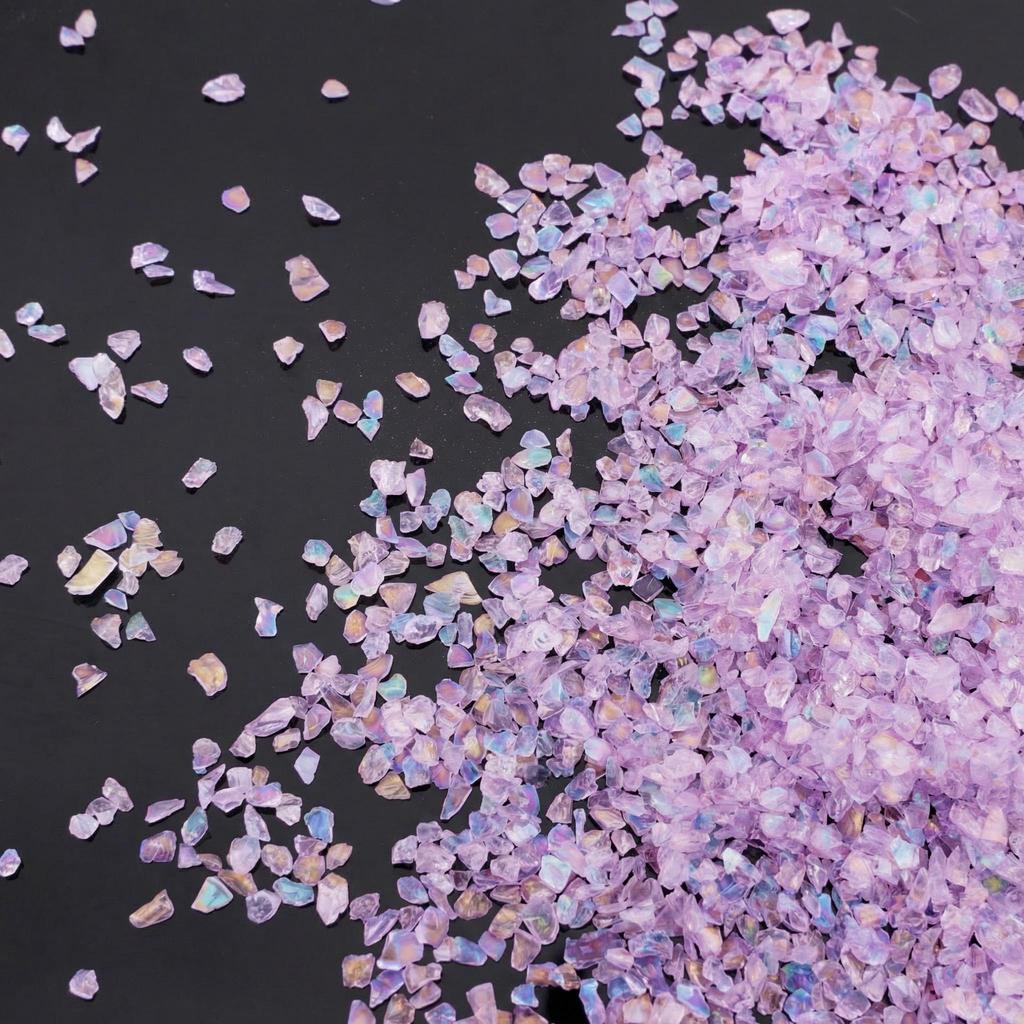 Glass Crushed Stone AB Iridescence