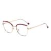 Cat'S Eye Optical Frame Women'S Color-Changing Anti-Blue Light Glasses Frame Women'S Advanced Myopia Flat Lens