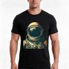 Spaceunisex Tshirt Summer Casual Cotton Tee Oversized Streetwear Tops Vintage Graphic Print Loose Fit Short Sleeve