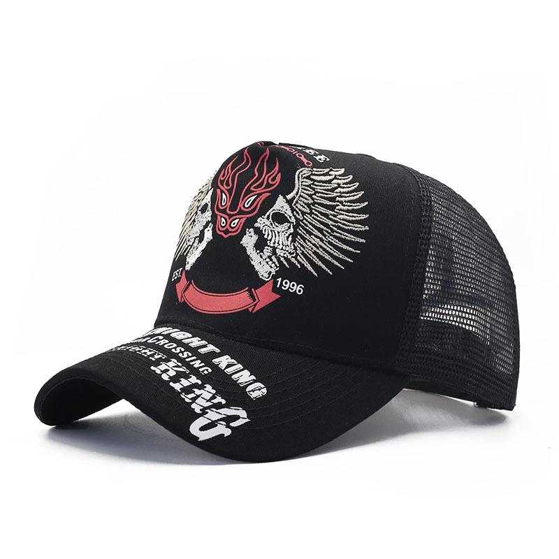 European and American soul rider wings mesh American locomotive cap truck driver hat breathable baseball cap