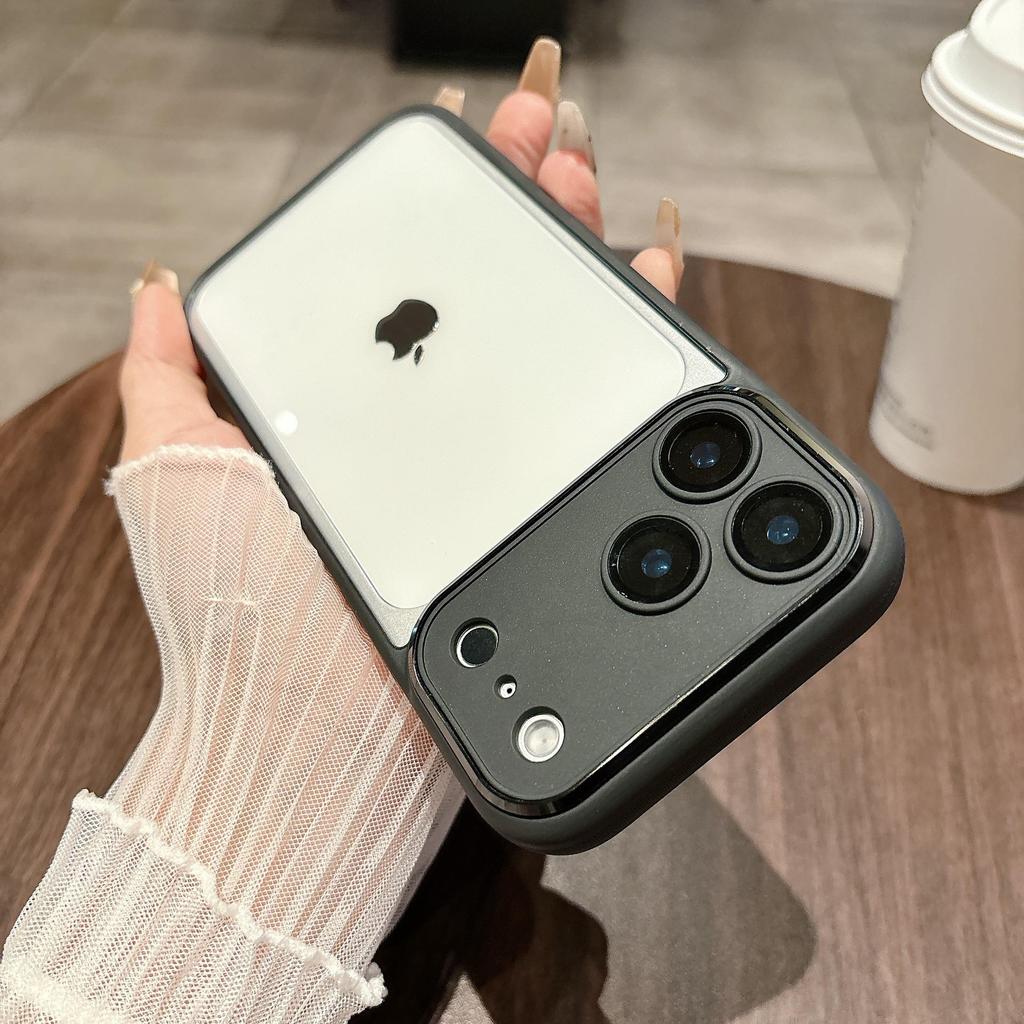 iPhone 17 Pro Max Frosted Transparent Case with Full Coverage and Drop-Proof Apple 16 Lens Film for Men and Women