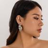 Irregular Hollow Twisted Circular Earrings, Geometric Minimalist Style Earrings, Versatile Earrings For Women'S Daily Wear