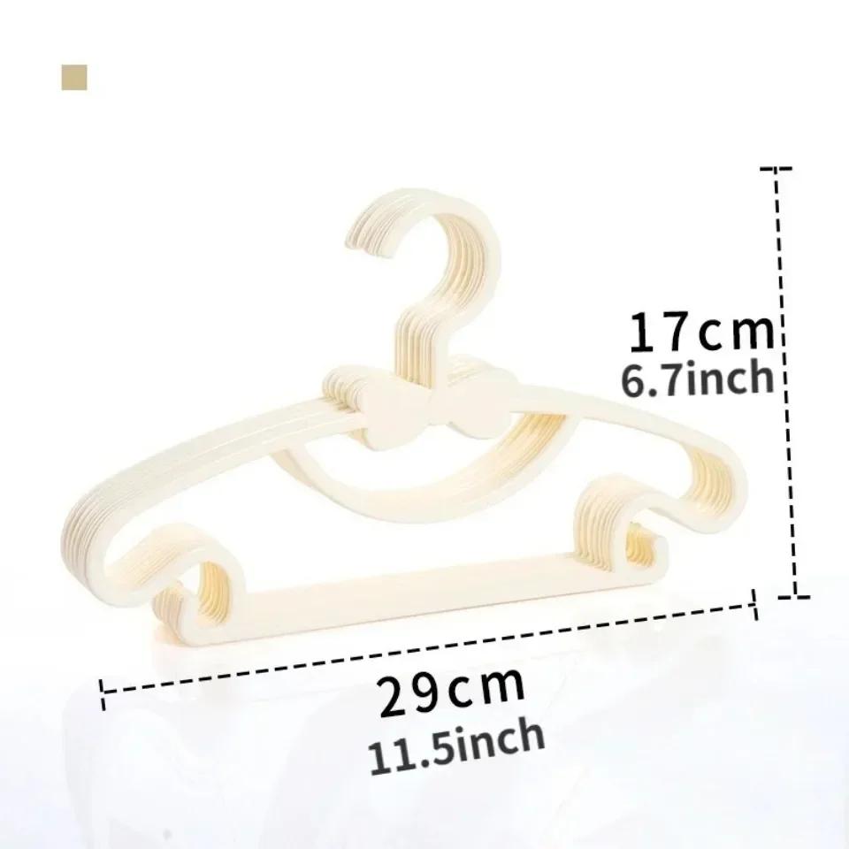 5PCS Kids Clothes Hanger Racks Portable Plastic Display Hangers Windproof Children Coats Hanger Baby Clothing Organizer