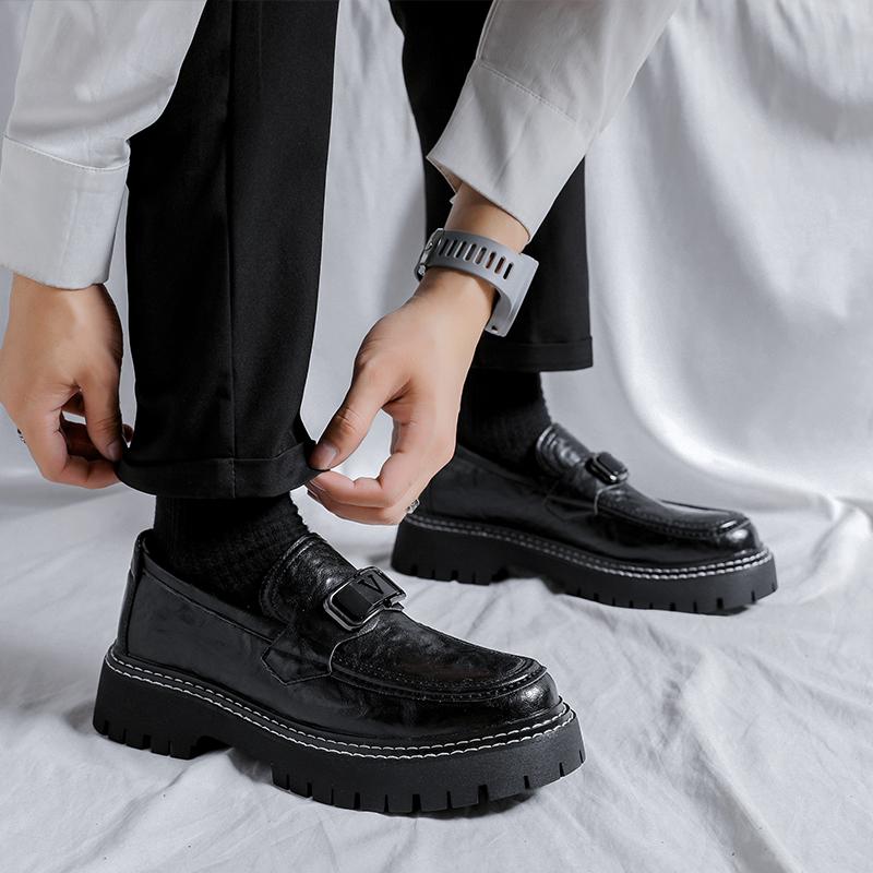 Модные весенние и осенние мужские рабочие туфли в британском стиле — фото 7