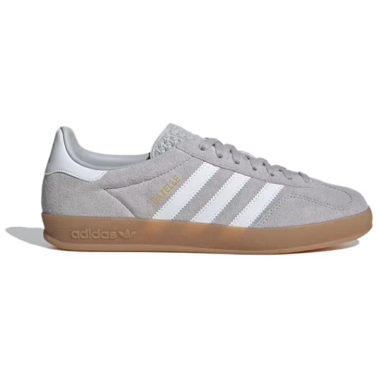 Adidas Originals Gazelle Indoor Grey Cloud White Gold Metallic