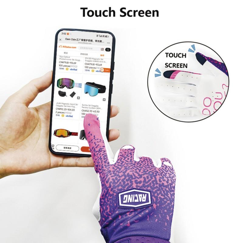 Long Finger Cycling Gloves Mountain Bike Off-Road Riding Outdoor Sports Breathable Anti-Slip Unisex Adult