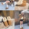 Women's lightweight comfortable thick sole cold warm padded snow boots non-slip wear outdoor sports low-top cotton boots