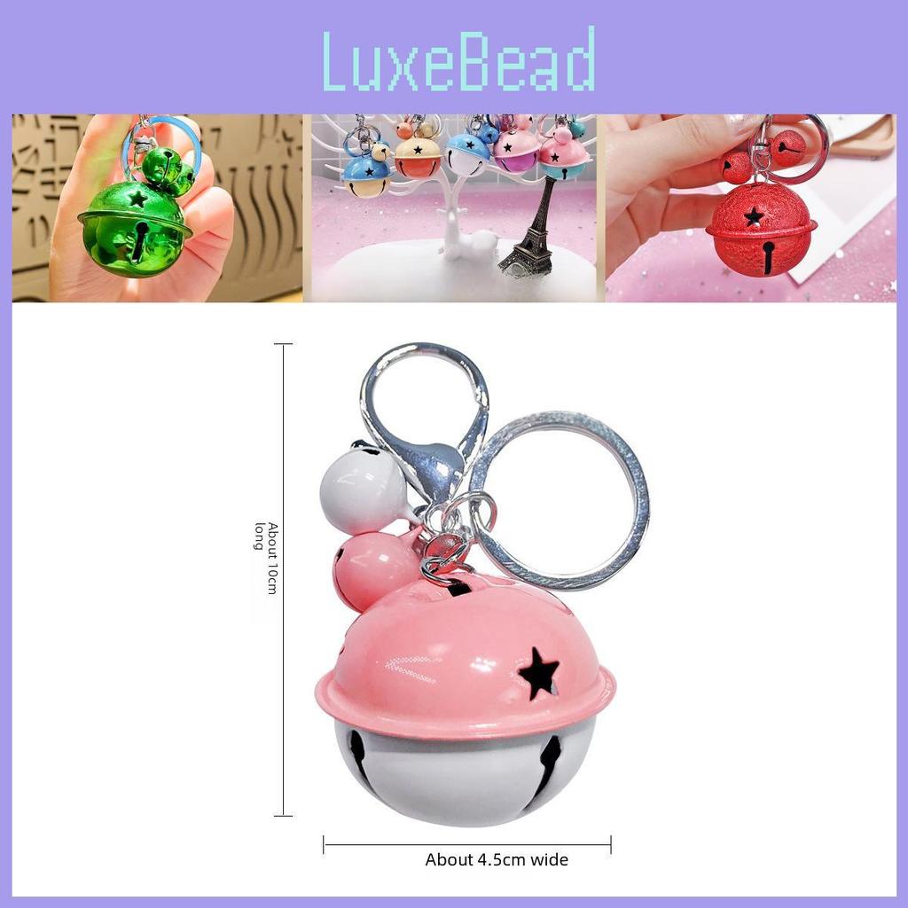 Trendy Metal Car Cartoon Keychain With Cute Bell Multiple Color Options Gift