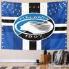 "Atalanta 1907 Logo Blue Tapestry" Pattern Wall Hanging Tapestry Decorative Tapestry Home Decor for Bedroom and Living Room