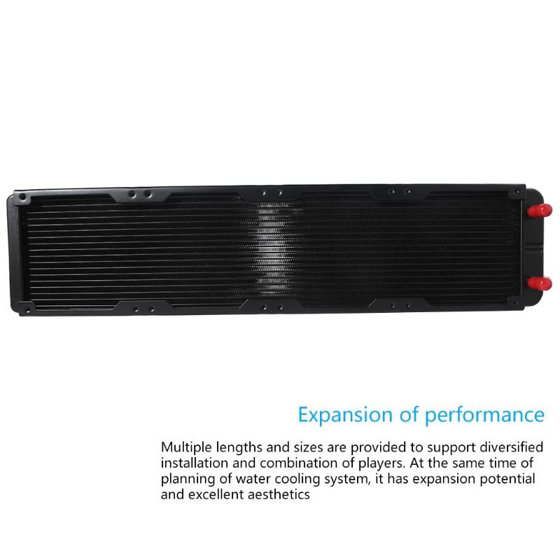 Water Cooling Computer Radiator 18 Pipe Aluminum Heat Exchanger Liquid Cooling Heat Sink for CPU PC Water Cool System