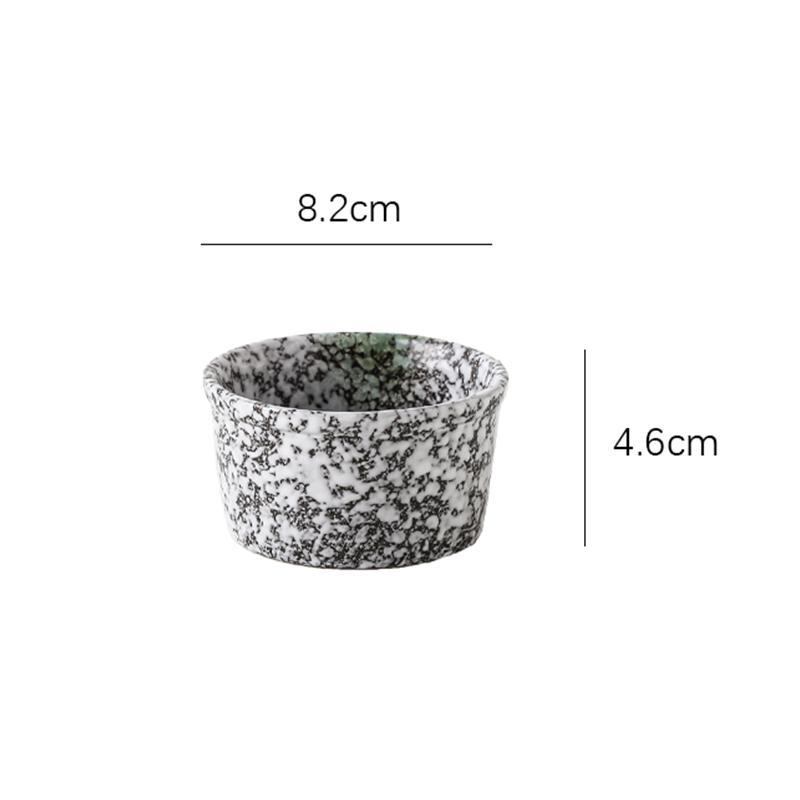 Japanische Keramik Puddingbecher Kleine Schalen Backen Dessert Snackteller Frühstück Gedämpfte Eierschale Retro Geschirr