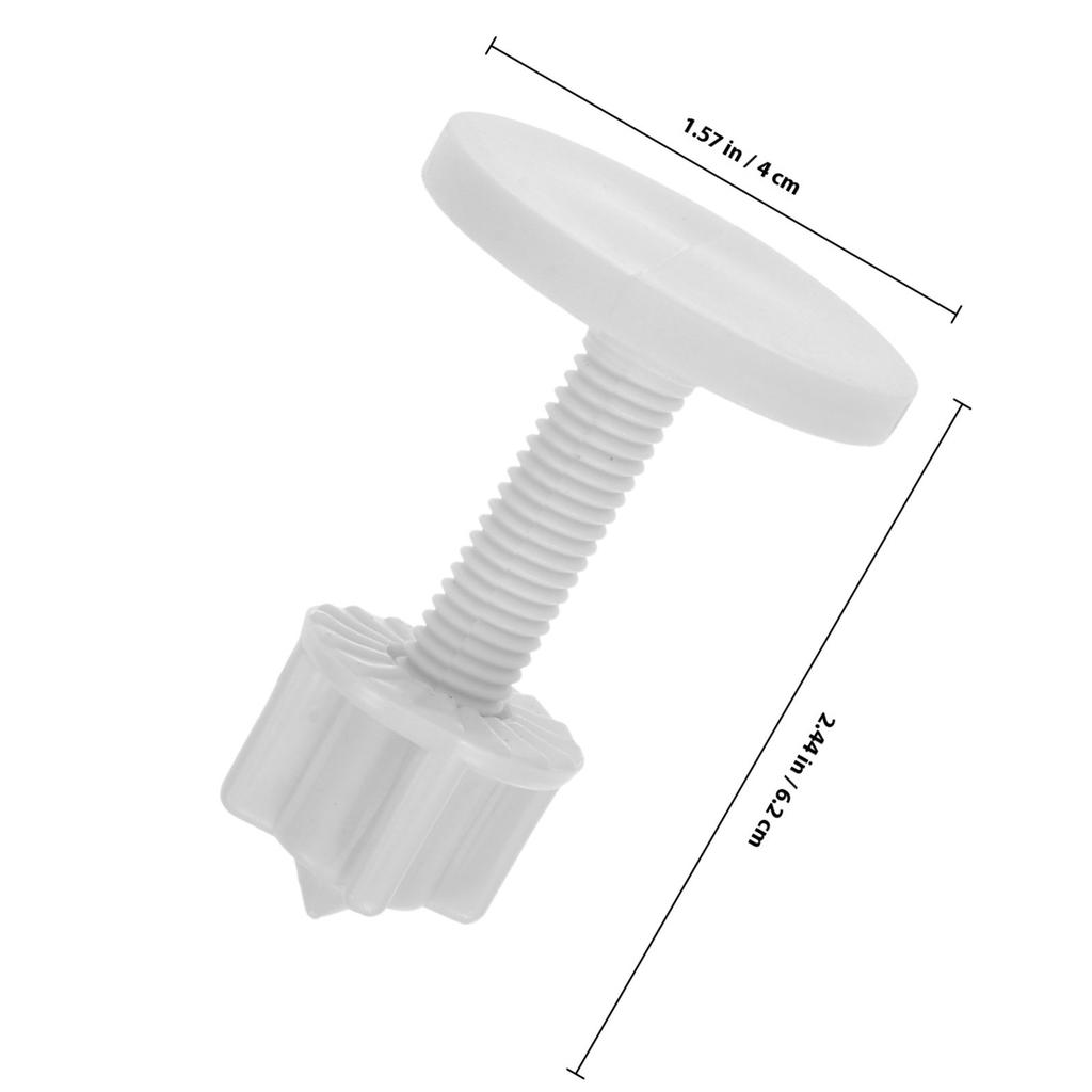 2Pcs Toilet Seat Fasteners Expansion Bolt Screws Fixing Design Ideal for Daily Use Bathroom Maintenance Kit