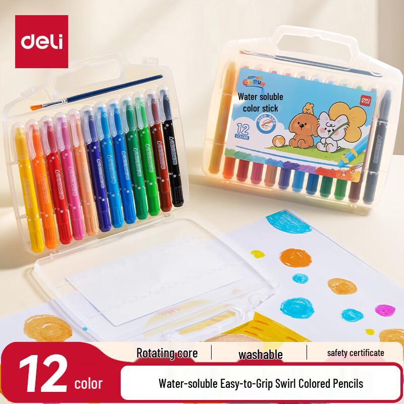 Deli Washable Twistable Crayons