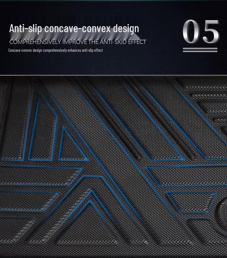 3D All-Weather TPE Floor and Trunk Mats for 2026 Chery iCAUR ICAR V27 with Carbon Fiber Texture Backrest