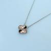 Four-leaf Clover Necklace Fashion Luxury Agate Chalcedony Women's Clavicle Chain Pendant