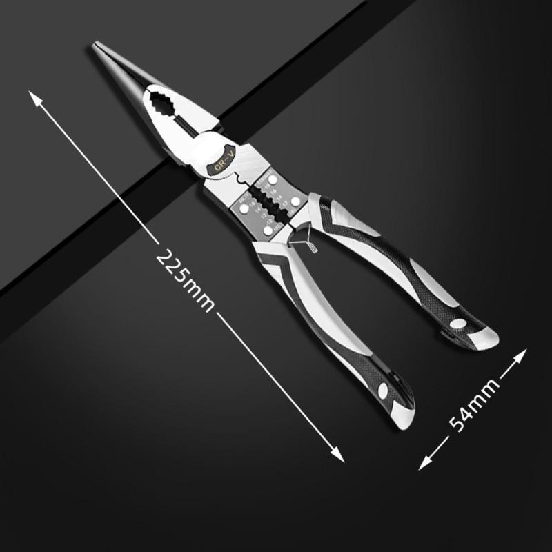Versatile Electrician Plier Side Scissor Long Nose Pliers Side Scissor Long Nose Wire Scissor Perfect for Various Projec